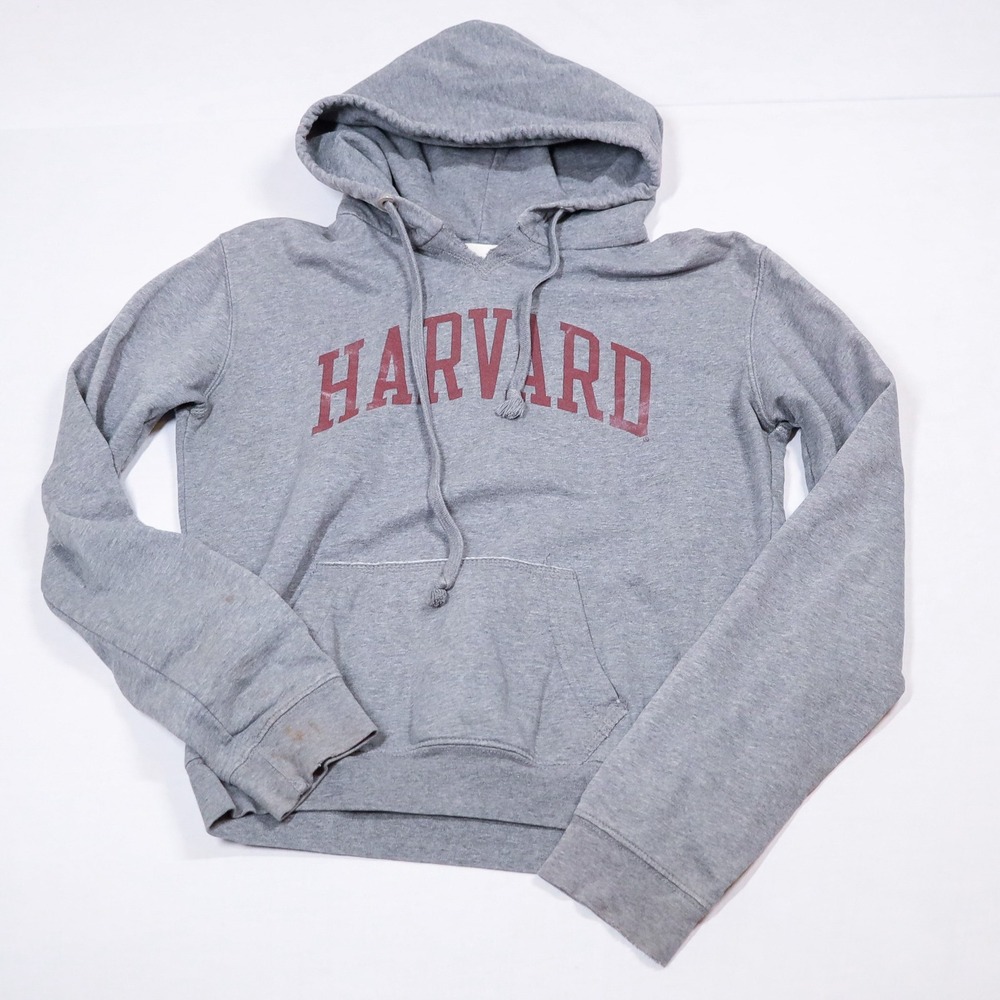 Redshirt Harvard University Hoodie Women Small Gray Long Sleeve Sweatshirt